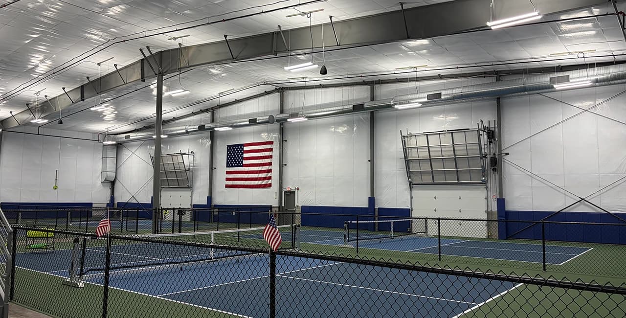 Indoor pickleball courts at In A Pickle