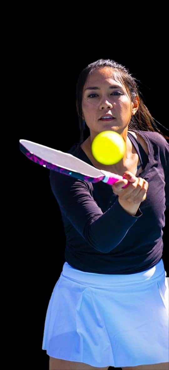Pickleball players during open play