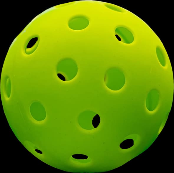 Yellow pickleball